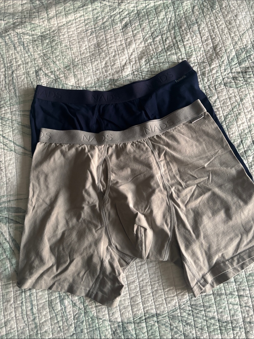 Men's Performance Boxer Briefs - Navy & Gray